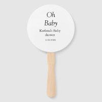 Oh baby naam toevoegen baby shower datum eenvoudig