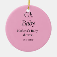 Oh baby naam toevoegen baby shower datum eenvoudig