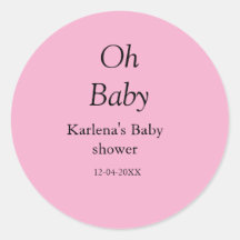 Oh baby naam toevoegen baby shower datum eenvoudig