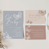 Oh Baby Neutral Baby shower Invitation Kaart