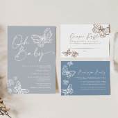 Oh Baby Neutral Baby shower Invitation Kaart