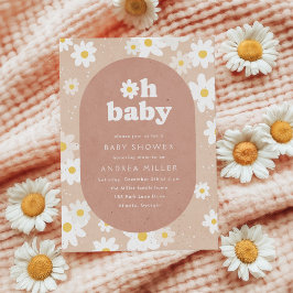 Oh Baby Neutral Daisies Baby shower Kaart