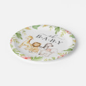 Oh Baby Oerwoud Baby shower 7" Bord (Gekanteld)