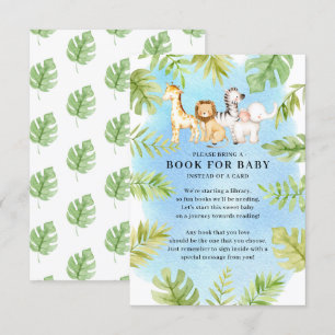 Oh Baby Oerwoud Baby shower Boek voor Baby Informatiekaartje