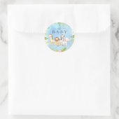 Oh Baby Oerwoud Baby shower gunst Ronde Sticker (Tas)