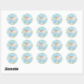 Oh Baby Oerwoud Baby shower gunst Ronde Sticker (Vel)
