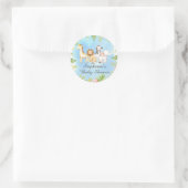 Oh Baby Oerwoud Baby shower gunst Ronde Sticker (Tas)