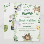 Oh Baby Oerwoud Baby shower Kaart (Voorkant / Achterkant)