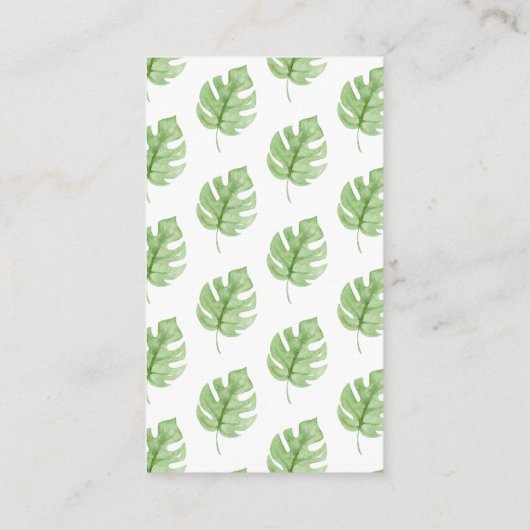 Oh Baby Oerwoud Baby shower Luier Raffle Enclosur Informatiekaartje (Achterkant)