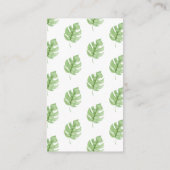 Oh Baby Oerwoud Baby shower Luier Raffle Informatiekaartje (Achterkant)