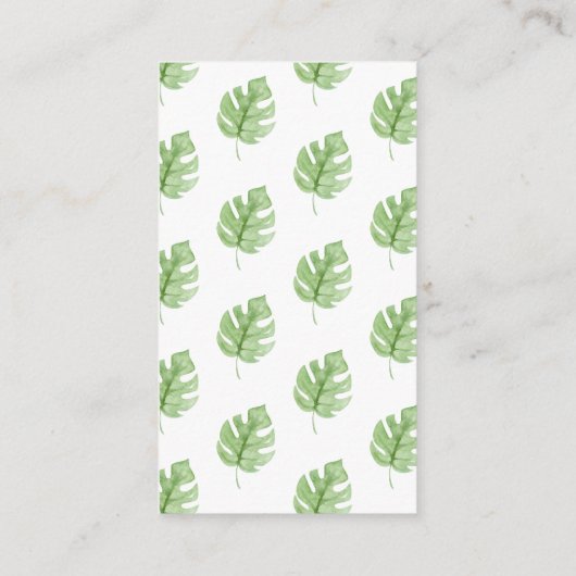 Oh Baby Oerwoud Baby shower Luier Raffle Informatiekaartje (Achterkant)