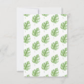 Oh Baby Oerwoud Baby shower Luier Raffle Kaart (Achterkant)