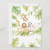 Oh Baby Oerwoud Baby shower Uitnodiging (Achterkant)