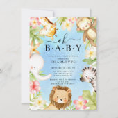 Oh Baby Oerwoud Baby shower Uitnodiging (Voorkant)