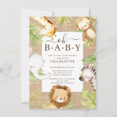 Oh Baby Oerwoud Baby shower Uitnodiging (Voorkant)