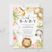 Oh Baby Oerwoud Baby shower Uitnodiging (Voorkant)