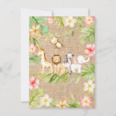 Oh Baby Oerwoud Baby shower Uitnodiging (Achterkant)