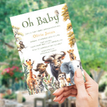 Oh Baby Oerwoud Genderneutraal Baby shower