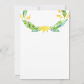 Oh Baby! Oerwoud Safari Cute Baby shower Kaart (Achterkant)