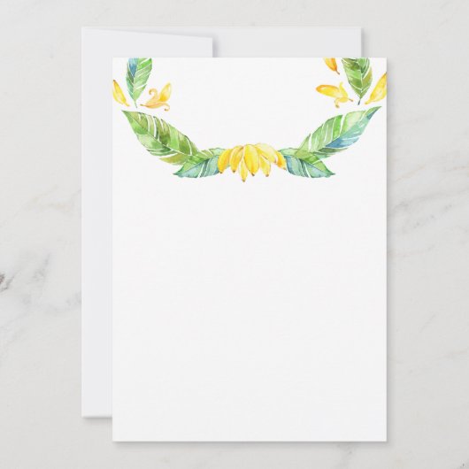 Oh Baby! Oerwoud Safari Cute Baby shower Kaart (Achterkant)