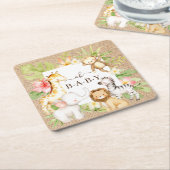 Oh Baby Oerwoud Square Paper Onderzetter (Schuin)