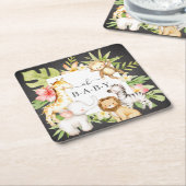 Oh Baby Oerwoud Square Paper Onderzetter (Schuin)