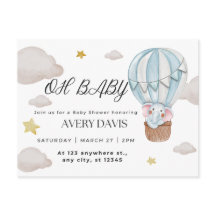 Oh baby, olifant, blauw