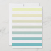 OH Baby Ombré Geel tot Blauwe Stripes Kaart (Achterkant)