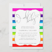 OH Baby Ombré Rainbow Stripes Kaart (Voorkant)