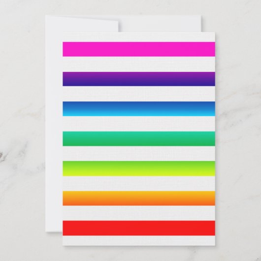 OH Baby Ombré Rainbow Stripes Kaart (Achterkant)