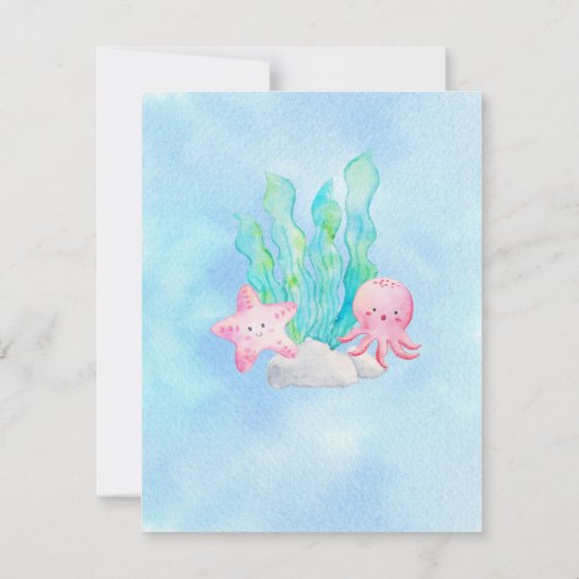 Oh Baby onder de uitnodiging van het Zee Baby show (Achterkant)