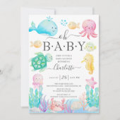 Oh Baby onder de uitnodiging van het Zee Baby show (Voorkant)