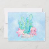 Oh Baby onder de uitnodiging van het Zee Baby show (Achterkant)