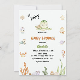 Oh Baby Onder De Zee Baby Shower  Kaart