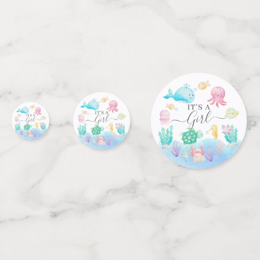 Oh Baby onder het Baby shower van het Zee Confetti (Achterkanten)