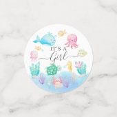 Oh Baby onder het Baby shower van het Zee Confetti (Kleine voorkant)