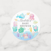 Oh Baby onder het Baby shower van het Zee Confetti (Kleine voorkant)