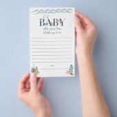Oh Baby onder het Baby shower van het Zee het Oude Flyer (Hand)