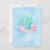 Oh Baby onder het Baby shower van het Zee Kaart (Achterkant)