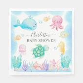 Oh Baby onder het Baby shower van het Zee Servet (Voorkant)