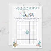 Oh Baby onder het Zee Baby shower Bingo Game Kaart (Voorkant)