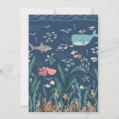 Oh Baby onder het Zee Baby shower Bingo Game Kaart (Achterkant)