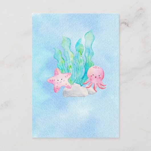 Oh Baby Onder het Zee Boek voor Baby Informatiekaartje (Achterkant)