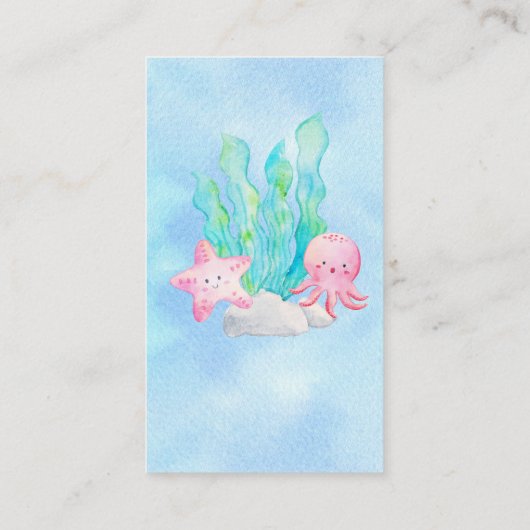 Oh Baby onder het Zee luierspoeltje Informatiekaartje (Achterkant)