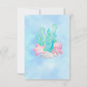 Oh Baby onder het Zee luierspoeltje Kaart (Achterkant)