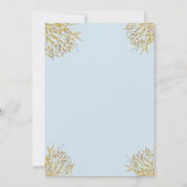 Oh baby onder het zee vis baby shower bedankkaart (Achterkant)