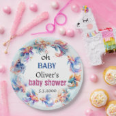 Oh baby onder het zee Vissen baby shower Papieren Bordje (Feest)