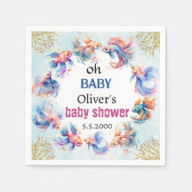 Oh baby onder het zee Vissen baby shower
