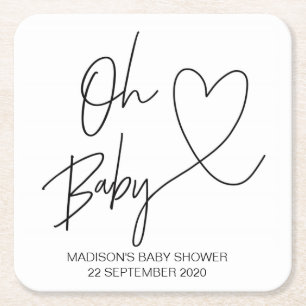 Oh Baby Onderzetters Unisex Baby shower Decor