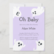 Oh Baby Paarse Spooky Ghost Halloween Baby shower